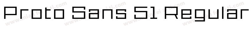 Proto Sans 51 Regular字体转换